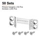 DTGN 43mm Saw Tooth Picture Hangers 4-Hole with Screws 50