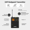 TONOR UHF Wireless Microphone System with Dual Headset Microphones/Lavalier Lapel