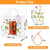 joycraft Dog Paw Clear PVC Gift Bags with Handles, 12Pcs