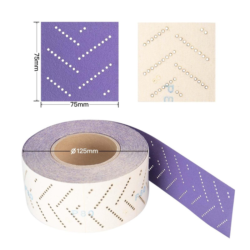 Purple Ceramic Sanding Paper Roll 70mm x 12m Sanding Roll