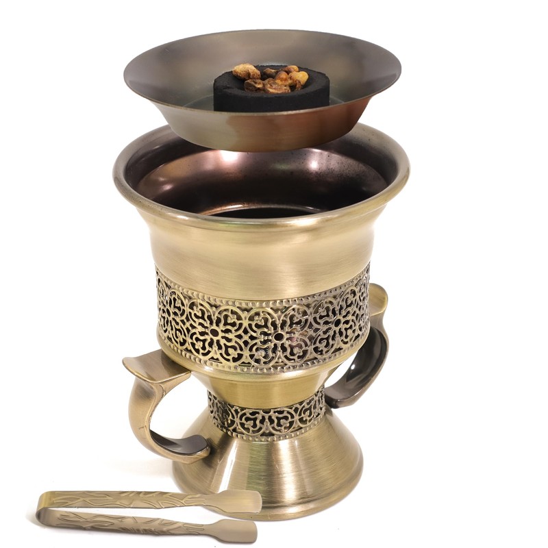 BEYLAB Frankincense Resin Incense Burner, Incense Censer, Bakhoor Burner, Charcoal