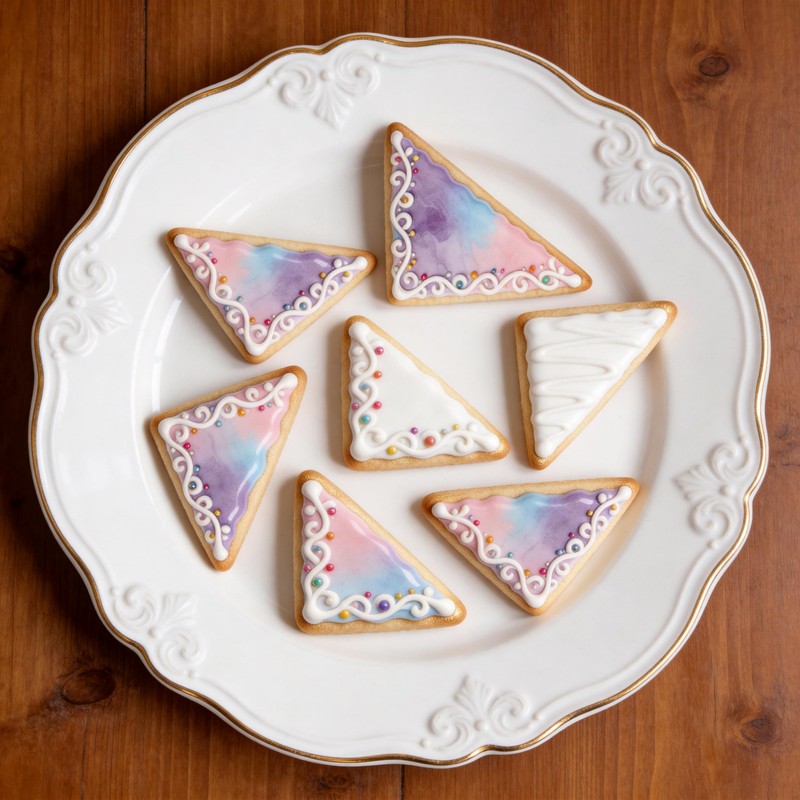 Triangle Cookie Cutters Set, 7PCS Stainless Steel Kitchen Baking Tools