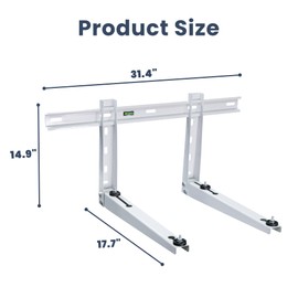 SEQUEDA Mini Split Wall Mounting Bracket for 9000-15000 BTU Universal Air Conditioners Heat Pumps AC System, Heavy Duty Support Bracket for Ductless Mini Split, HVAC, Compressor, Max Load 330 LB