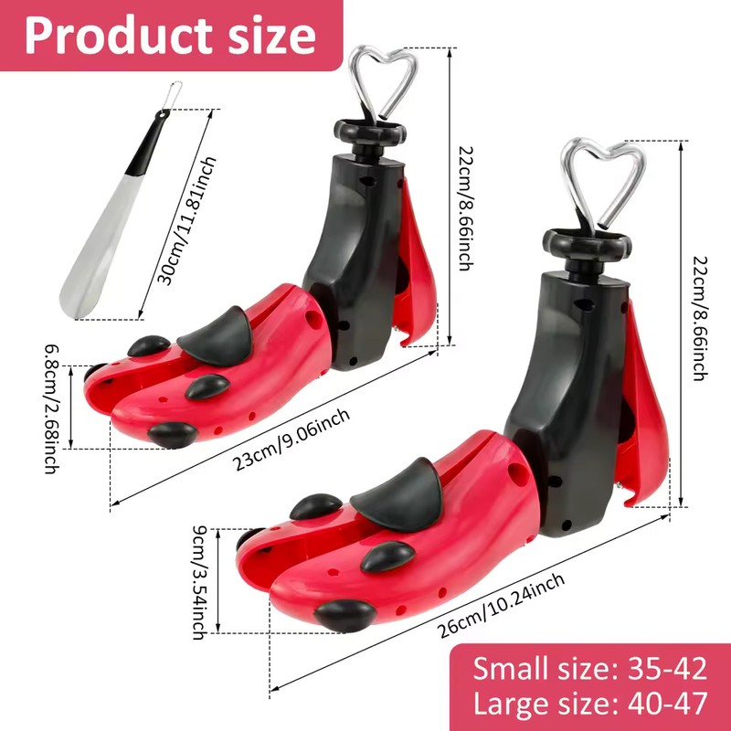 Adjustable Shoe & Boot Stretcher for Men and Women, 1-