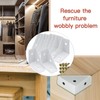 Joyangy 10Pcs White Right Angle Corner Shelf Bracket, 38x38mm Metal