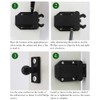 LanYing Pack of 8 Door Latch with Touch Release Push