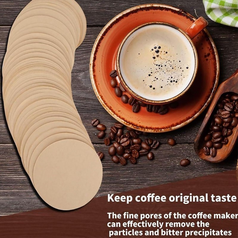 600 PCS Unbleached Coffee Filter Papers Compatible with Aerobie Aeropress