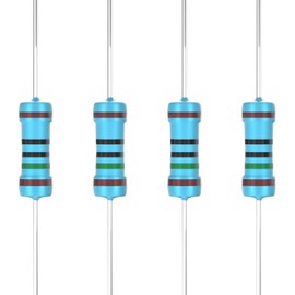 GUEEYUAW 100 Pcs 150 Ω ohm Resistor 1/2W(0.5Watt) Metal Film Fixed Resistor 0.01 ±1% Tolerance Resistors