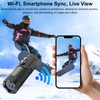 OBEST Motorcycle Recorder Outdoor Waterproof Riding with WiFi Anti-Shake Sports