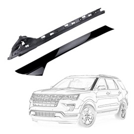 AIKEPT A-Pillar Windshield Trim Molding Left Driver Side Compatible with 2011-2019 Ford Explorer, Replaces 926-450, BB5Z7803137AA (Gloss Black)