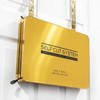 Self Cut System Gold Plated 3 Way Mirror with Lights