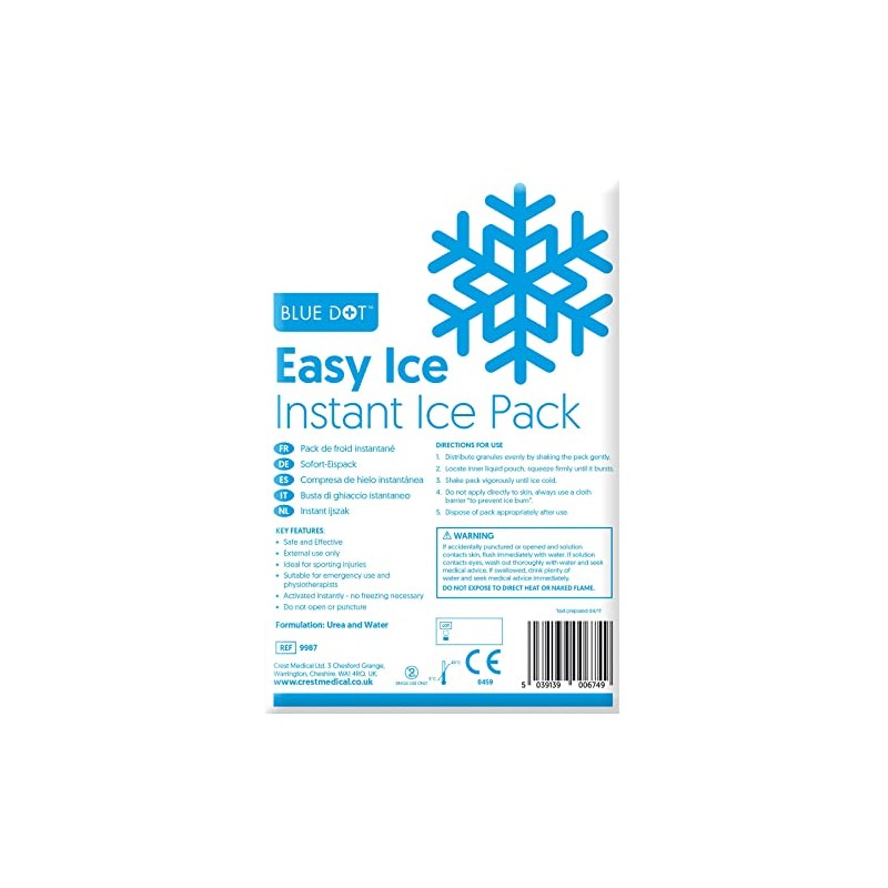 Premium Instant Ice Packs - Pack of 3 Disposable Sports