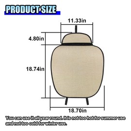 ZIMISI Car Seat Cover, Anti-Slip Linen Car Seat Protector Cushion with Storage Pocket, Breathable Bottom Front Seat Covers for Cars, Universal Vehicle Interior Accessory for SUV Truck (Beige)