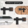 Door Bolt Flip Latch with Fixed Screw, Deadbolt Lock for