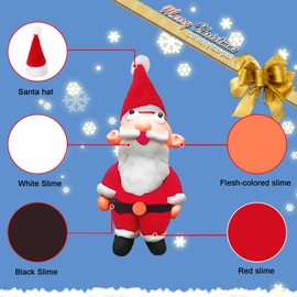 Fumeetplax Christmas Stocking Stuffers for Kids,4 Pack Build Santa Claus Slime Kit,Scented Slime Kit for Kids,Modeling Santa Claus DIY Kit,Santa Claus Making Kit Toys Activities Party Supplies