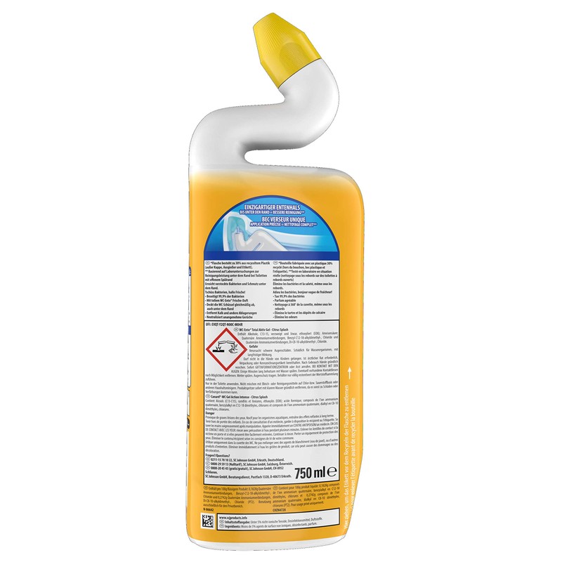 WC Ente Total Active Gel Liquid Toilet Cleaner with Duck
