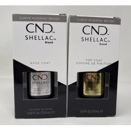 CND Shellac LED/UV Base Coat 0.42oz + Top Coat 0.5oz - DUO Brand New in Box