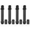 PATIKIL Straight Pipe Lamp Stems Rod Kit, 4Set M10 Carbon