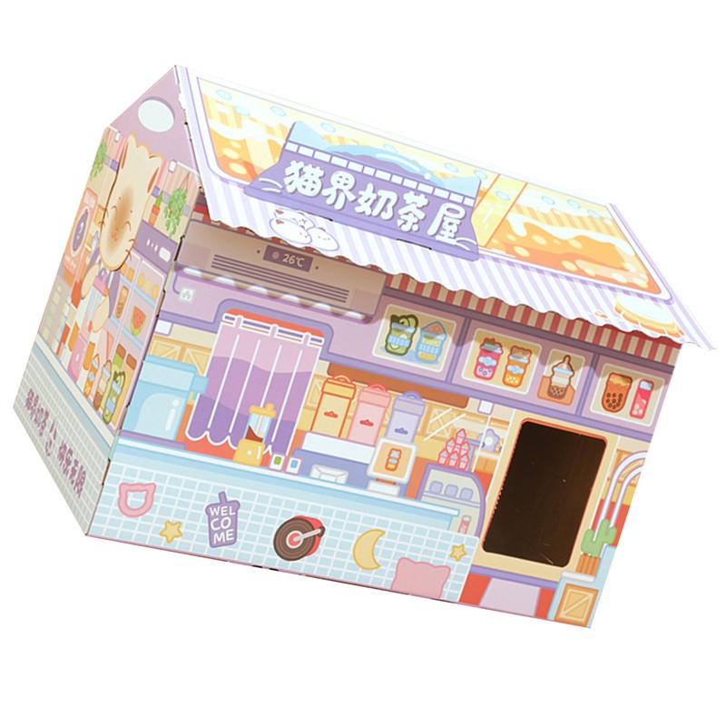 Cat House Scratching Card Fun Large Space Lovely Claw Grinding
