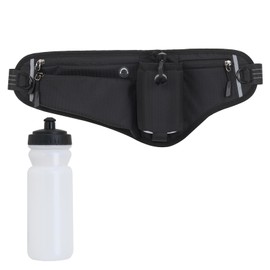 Active Bottle Unisex-Gürtel Trail,Gürteltasche Mit Flaschenhalter,Hüfttasche Bauchtasche Für Trinkflasche,Laufgürtel Running Hydratation Running Belt,Mit 600ML Trinkflasche,Kiuiom