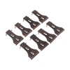 TOPINCN 8pcs Brick Hook Clips, No Tools Home Storage Hooks
