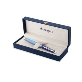 WATERMAN 2180128 Fountain Pen, F, Fine Point, Metropolitan, Essential, Blue, CT