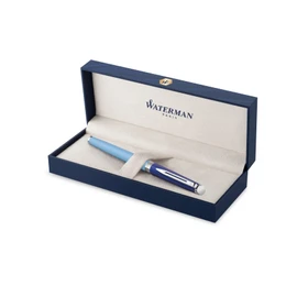 WATERMAN 2180128 Fountain Pen, F, Fine Point, Metropolitan, Essential, Blue, CT
