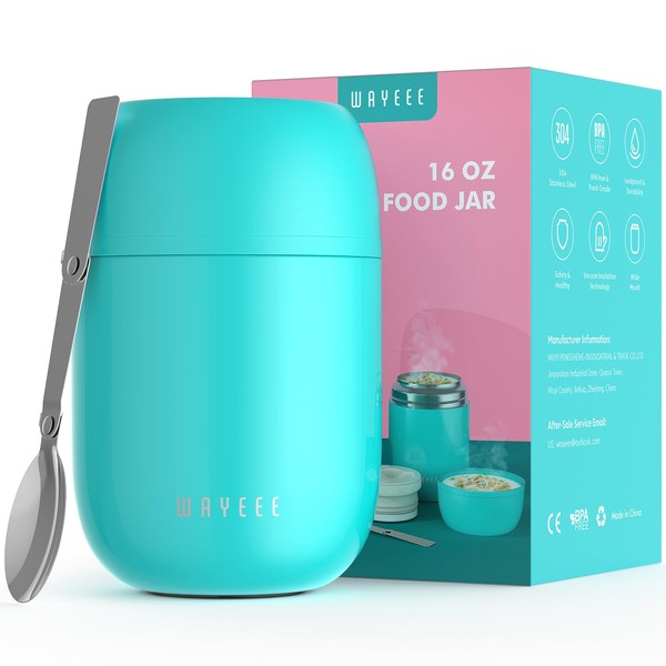 WayEee Food Containers for Hot Food Insulated Food Jar, Vacuum