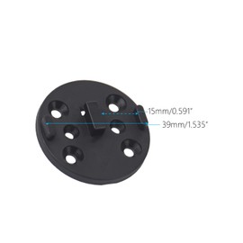 Motor Adapter Plate 25/28/35MM to Rollease Skyline Series Brackets, 1 Set Black