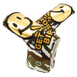 WINWIN STYLE GET BIRDIE! CAMO Putter Cover Pin Type/Mallet Type (Kaki (101), Pin Type (PCB))