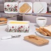 Fungi Fun Ceramic Mushroom Butter Dish with Lid and Knife,