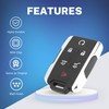 6 Buttons DIY Keyless Entry Remote Key Fob Fit for
