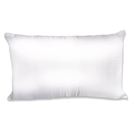 Spasilk Satin Pillowcase, Charmeuse Satin Pillowcase, Hypoallergenic Pillowcase, Queen Size- White Pillowcase