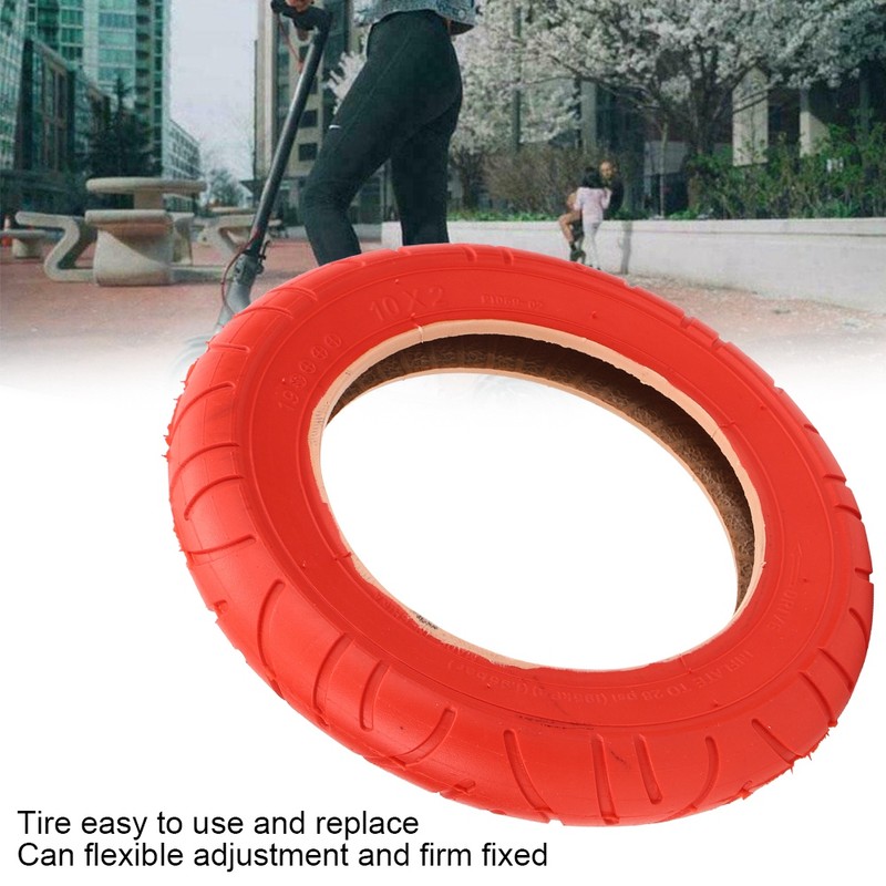 10x2 Red Inflatable Outer Tyre Rubber Tire Replace for Xiaomi