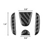 SecosAutoparts 7Pcs Carbon Fiber Steering Wheel Cover Trims Steering Wheel