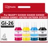 Msudoku Pigment GI-26 Ink Refill Bottles GI26 Replacement for Canon