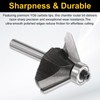sourcing map 4pcs 45 Degree Chamfer Router Bit Set 1/4