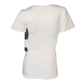 Lilcreek Women Concealed Carry T-Shirt, Concealment Scoop Neck Shirt, Gun Concealment Compression CCW Tactical Clothes