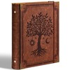 Ovesmusl PU Leather 3 Ring Binder Fits 8.5"x11" Letter Size