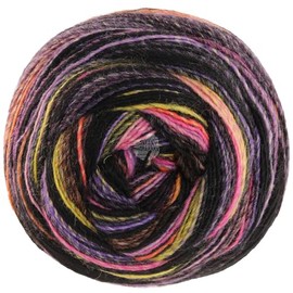 LANA GROSSA Gomitolo Magico Wick Yarn with Colour Gradient, Hand Knitting Yarn Made of 60% Virgin Wool and 40% Polyacrylic, 200 g Wool for Knitting and Crocheting, 700 m Yarn