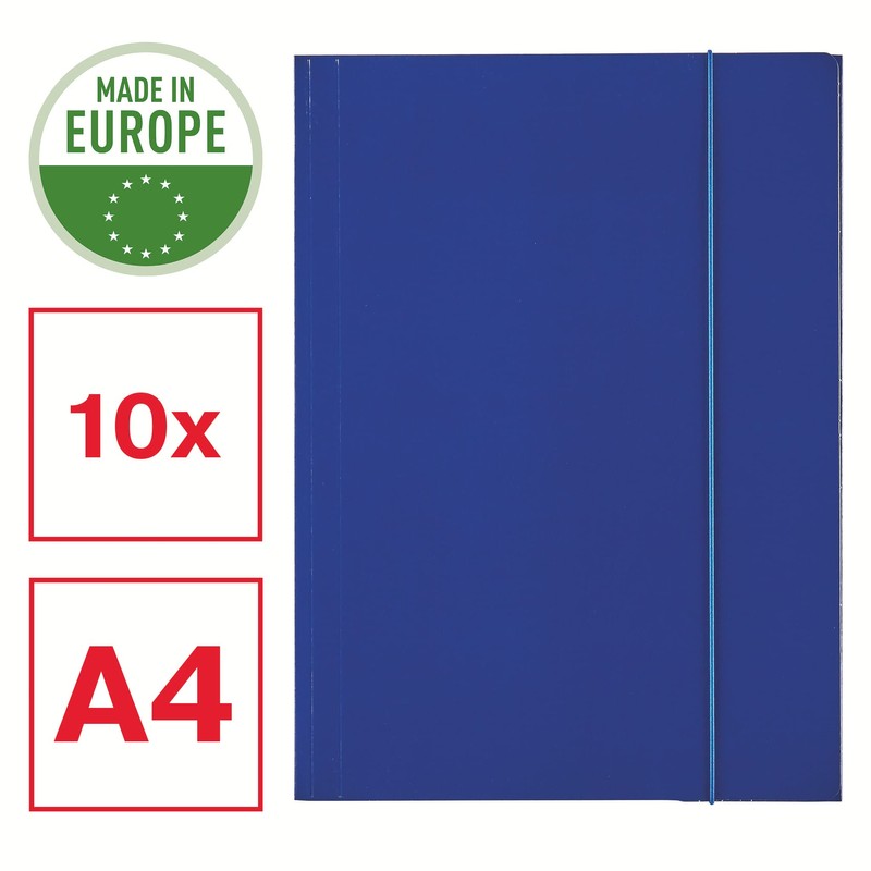 Esselte, 13434 Portfolio Folder Lacquered Rubber A4 Navy
