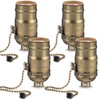 Saysurey 4 Pcs Pull Chain Lamp Socket Replacement, E26 Standard