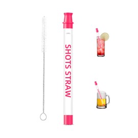 1pcs Shot Straw, suitable for beverage and beverage bottle wine glass holder, shot dispenser, suitable for all glass wine glasses, wine bottles 1oz
