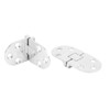 Pack of 2 Oval Folding Hinges, Table Flap Hinges, 180