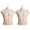 DisplayTown Male Mannequin Torso Hollow Back Body Stackable Dress Form