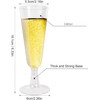 eMKay® Clear Plastic Champagne Flutes/Glasses 140ml - 32 Count (Pack