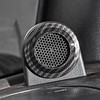 SQQP A Pillar Speaker Decoration Cover Trim, ABS Carbon Fiber