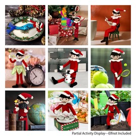 28 Days Elf Kit 2024 magical kit Christmas Traditions Elf Activity Kit Elf Magic - 150+ Props 2024 Elf Accessories Christmas Mini Toys For Elf Mischief Elf Clothes Countdown GiftMore Than 24 Days 25 Days