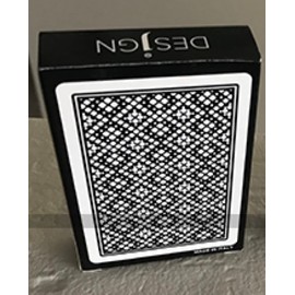 Desjgn (J Design Classic Matrix 100% Plastic Playing Cards (black, bridge size, regular index)