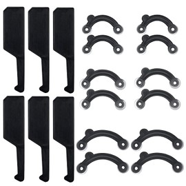 Spnico 6 Pairs Nose Up Lifting Shaping Clip Beauty Tool Nose Shaper Inserts No Pain Invisible Nose Shaper Tool Straightening Beauty Kit for Women Men (Black)